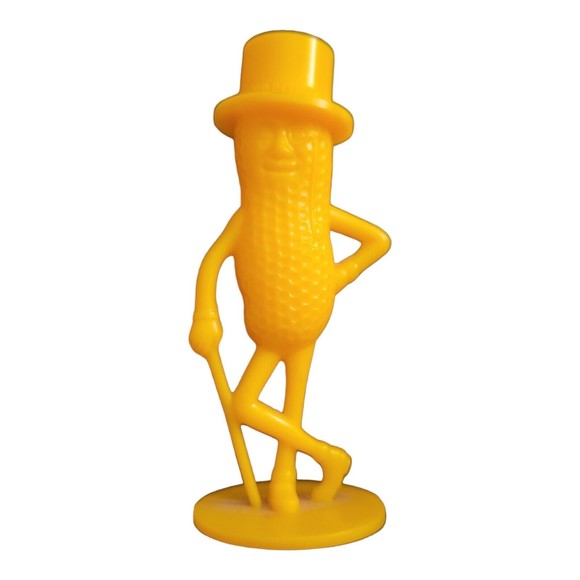 Planters 3" Mr Peanut Yellow Salt Pepper Shaker Vintage Advertising Item - Picture 1 of 4